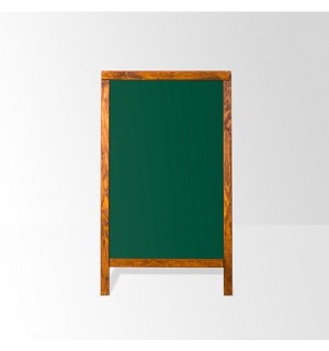 Penguen 65 cm x 100 cm Ahşap Ayaklı Menü Tahtası Yeşil
